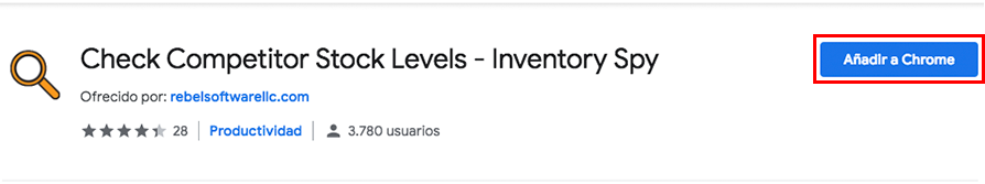 Cómo usar la extensión Check Competitor Stock Levels 2019